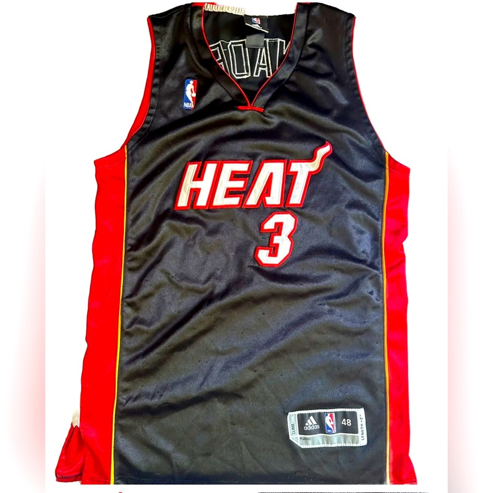 Adidas Miami Heat Dwayne Wade Men's Vintage Jersey #3 NBA